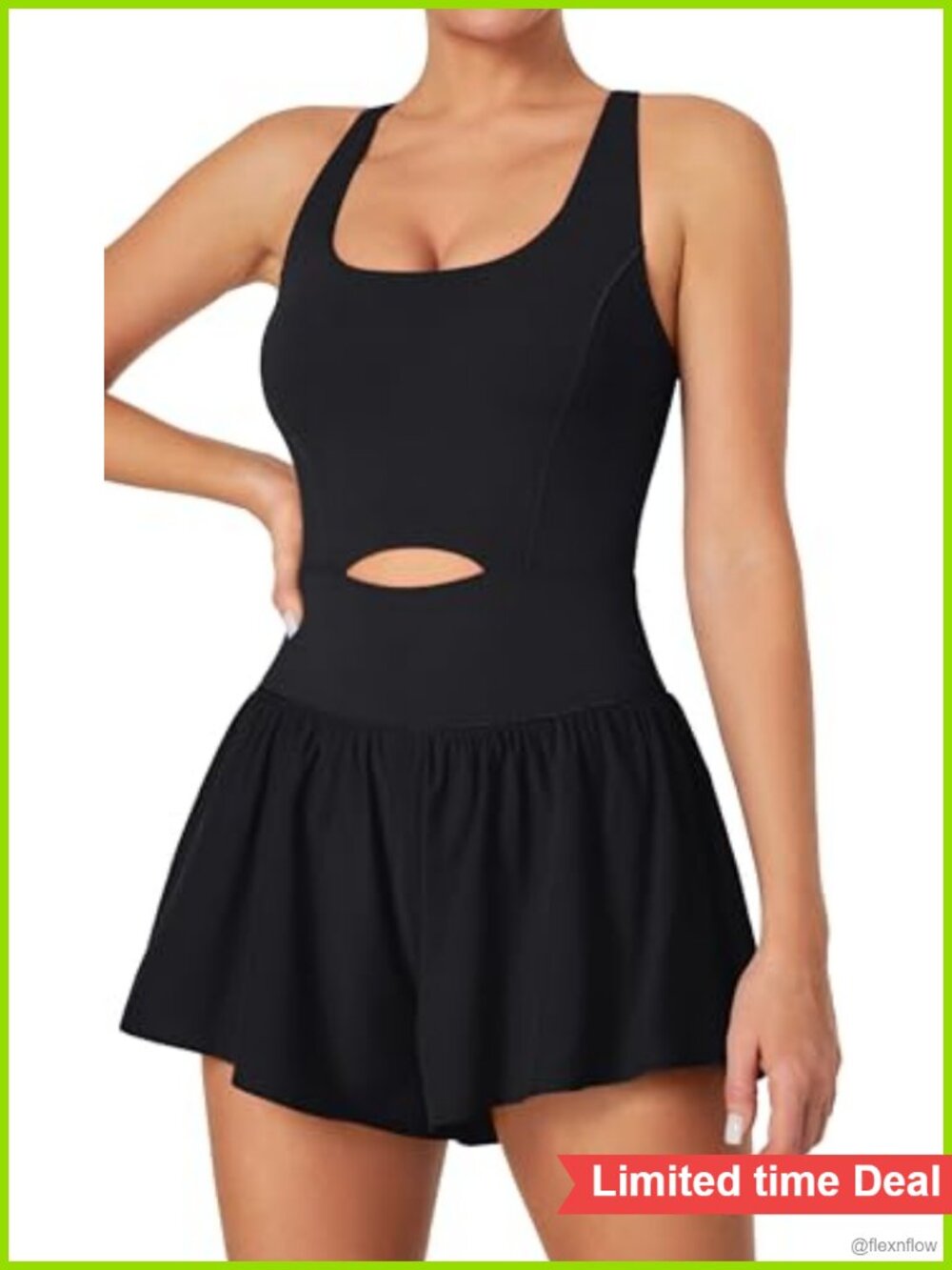 Athletic Romper Tummy Control Workout Set Built-in Bra Shorts